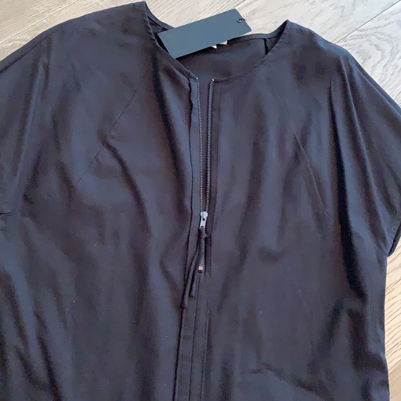 New black zip T-shirt - Picture 3 of 3